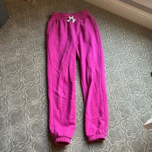 pink sweat pants, urban outfitters
